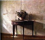 Carl Vilhelm Holsoe Canvas Paintings - Interior I Sollys